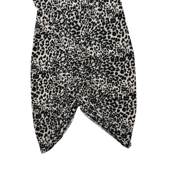 Vicente Camuto Size XS Womens Leopard Print Ruched Sleeveless Stretchy Fabric - Picture 11 of 12